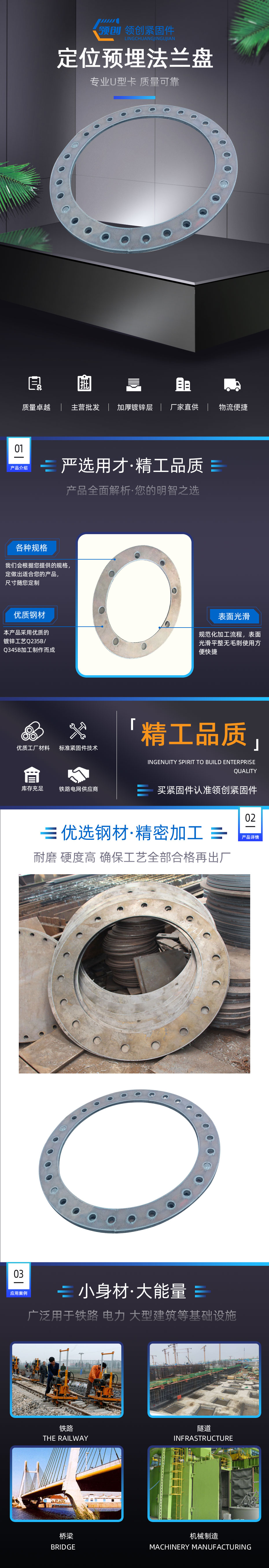 法蘭盤預(yù)埋件，預(yù)埋件